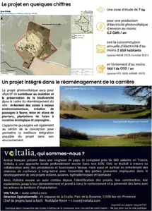 Projet Photovoltaïque Ménanery- Permanence d'information